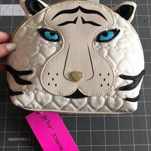 Betsey Johnson Tiger Cosmetic Case Bag